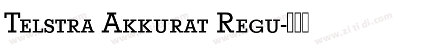 Telstra Akkurat Regu字体转换